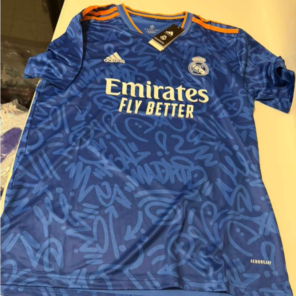 Blue Real Madrid Jersey Size XL